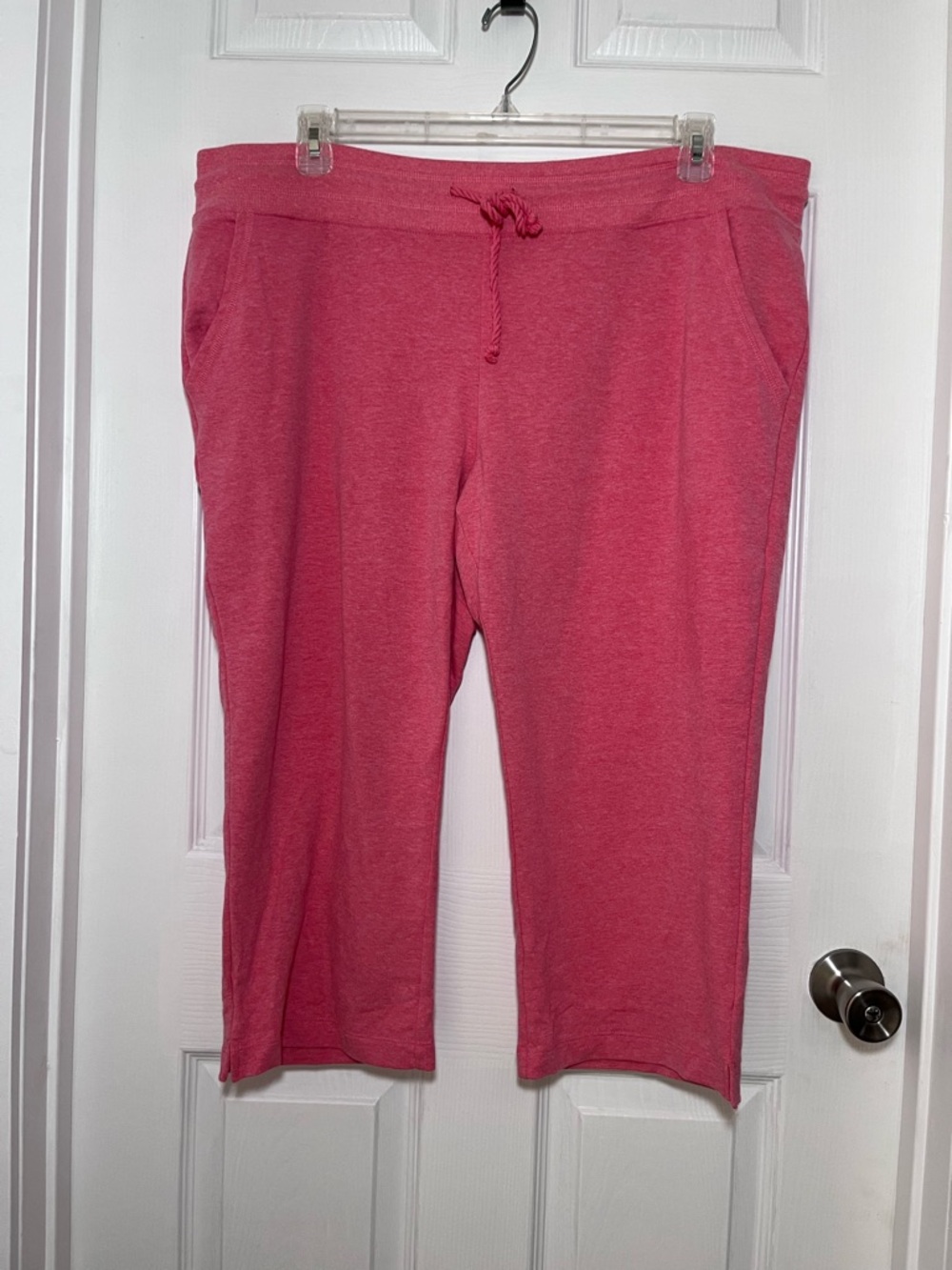 Eddie Bauer Plus Coral Lounge Capris with Drawstring Waist